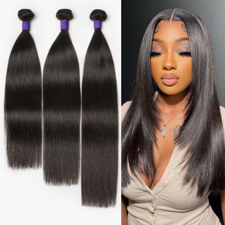 Silky Straight Virgin Brazilian Bundles